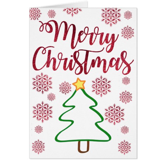 Modern Chic Christmas Greeting Card