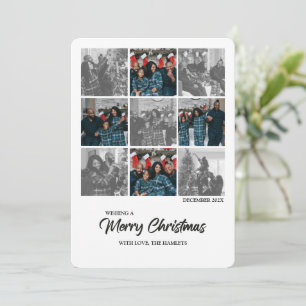 Modern Chic Christmas Year in Review Holiday Card