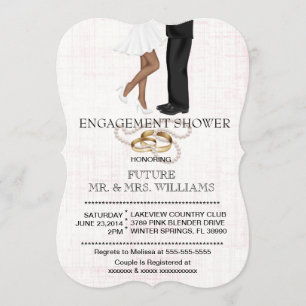 Modern Chic Couple Engagement Shower Invite