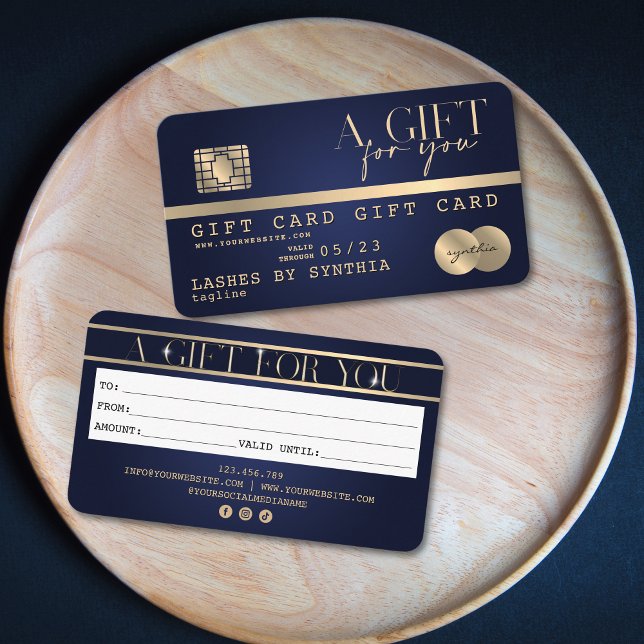 Modern Chic Credit Card Gift Card Certificate  (Creator Uploaded)
