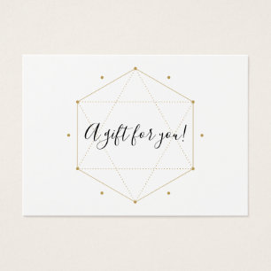 Modern Chic Custom Company Logo Gift Card