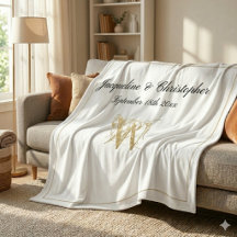 Modern Chic Custom Newlywed Keepsake Monogram