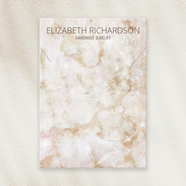 Modern Chic Elegant Luxury Glam Jewellery Display Business Card (Creator Uploaded)