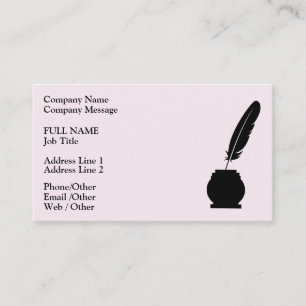 Modern chic elegant notary public business card
