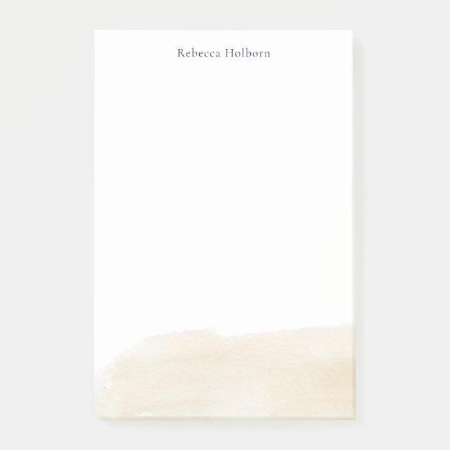 Modern Chic Elegant Personalised Post-it Notes (Front)