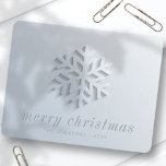 Modern Chic Elegant Snowflake Holiday Card<br><div class="desc">Design is composed of modern and chic snow flake

Available here:
http://www.zazzle.com/store/selectpartysupplies</div>