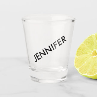 Modern Chic Extravagant You Name It Personalised Shot Glass
