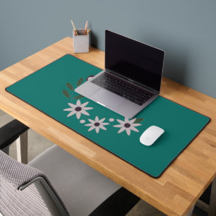Modern Chic Floral Desk Mat