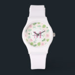 Modern Chic Floral Monogram Watch<br><div class="desc">Modern Chic Floral Monogram Watch</div>
