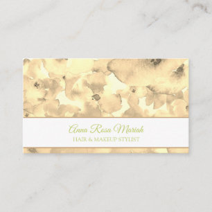 *~* Modern Chic Floral Pattern Girly Spa Beauty Business Card