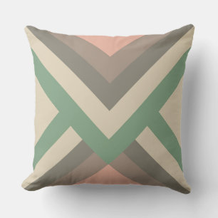 Modern Chic Geometric Pastel Colours Cushion