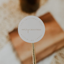 Modern Chic | Gold Circular Return Address