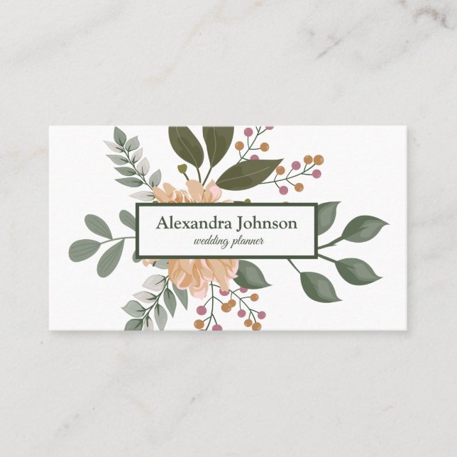 Modern Chic Gold Leaf Foil Luxury Business Card (Front)