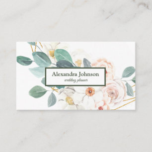 Modern Chic Gold Leaf Foil Luxury Business Card