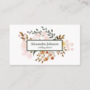 Modern Chic Gold Leaf Foil Luxury Business Card