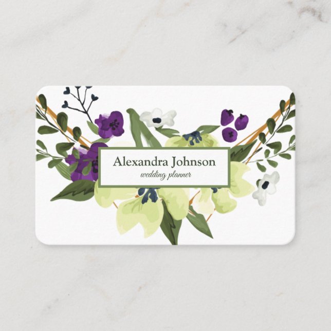 Modern Chic Gold Leaf Foil Luxury Business Card (Front)