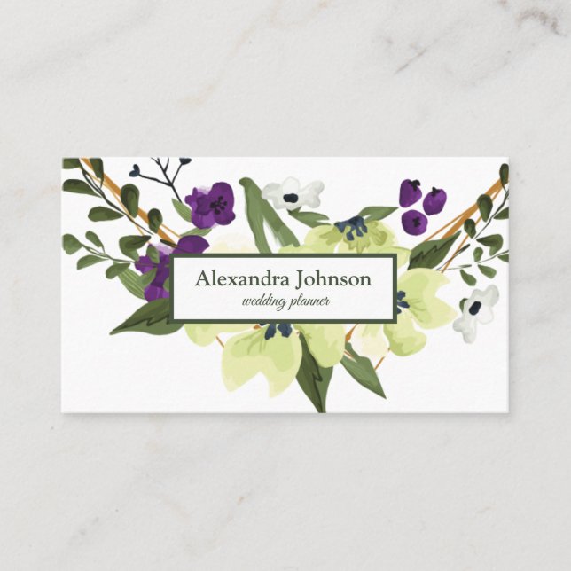 Modern Chic Gold Leaf Foil Luxury Business Card (Front)