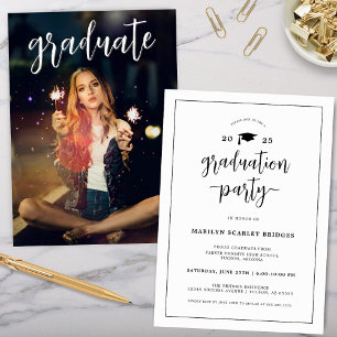Modern Chic Graduation Invitation