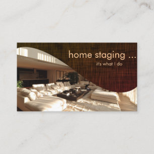 Modern Chic Home Staging Business Card