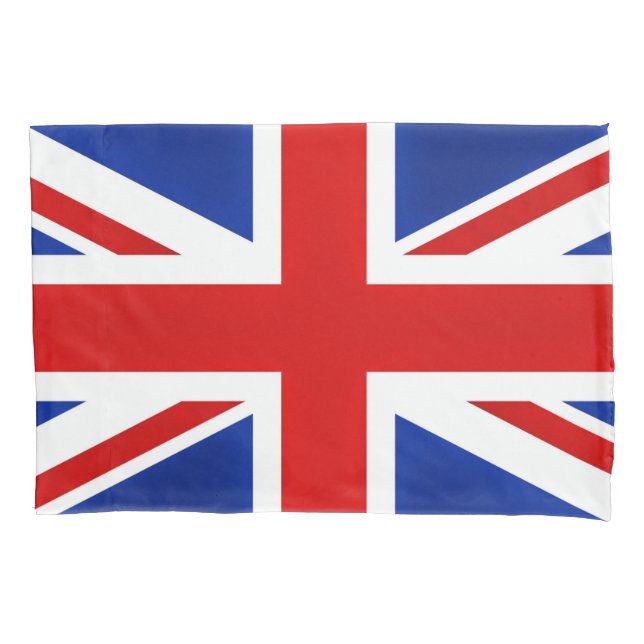 Modern  chic london UK union jack flag Pillowcase (Front-Left)