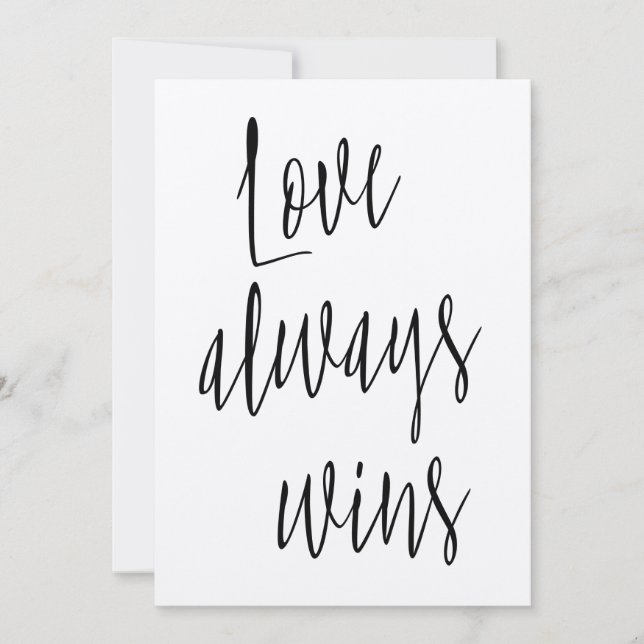 Modern Chic "Love always wins" (Front)
