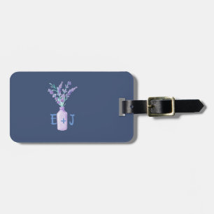 Modern Chic Mason Jar Lavander Luggage Tag