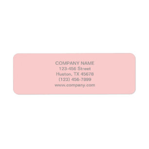 Modern Chic Minimalist Cosmetologist blush pink