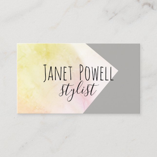 modern chic minimalist custom business cards (Front)