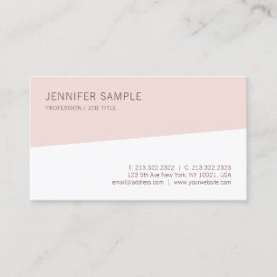 Modern Chic Minimalist Design Template Trendy Business Card