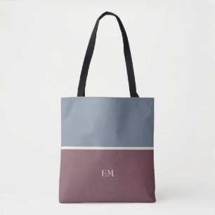 Modern Chic Monogrammed Tote Bag