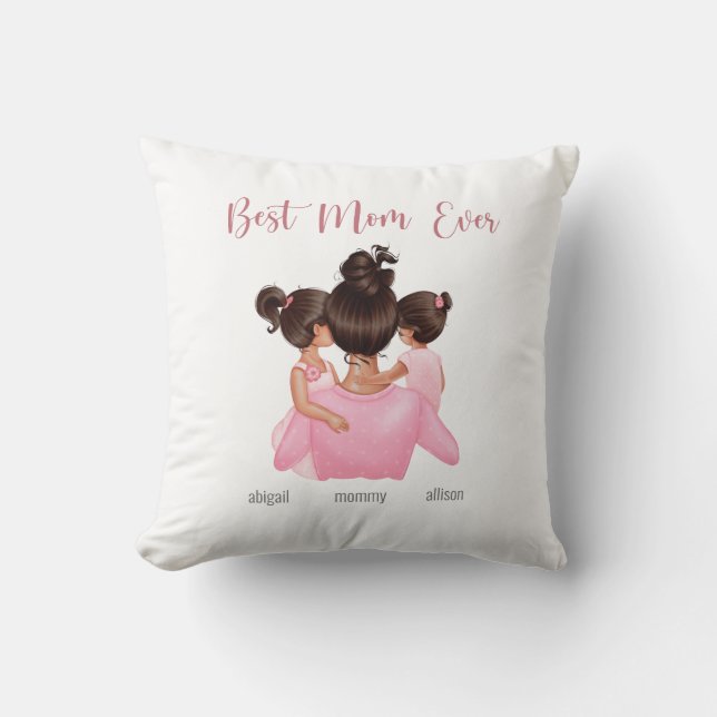 Modern Chic Mothers Day Personalised Keepsake Cushion (Front)