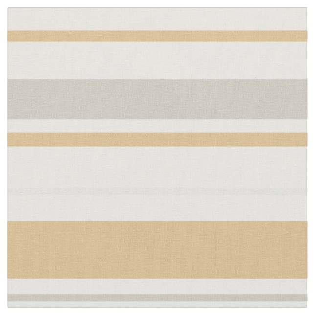 Modern chic neutral yellow beige stripes fabric (Close Up)