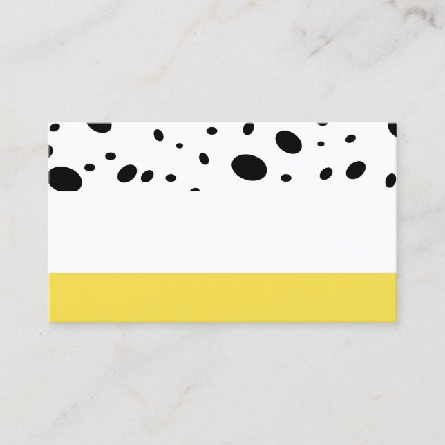modern chic patterned custom business card (Front)