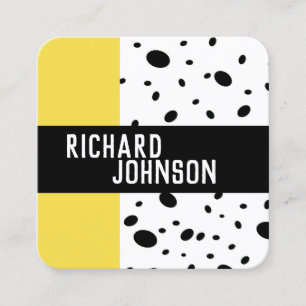 modern chic patterned custom business card