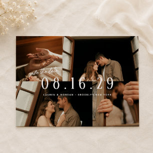 Modern Chic Photo Collage Wedding Save The Date