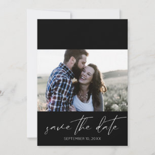 Modern Chic Photo Landscape Save the Date Invitati Invitation