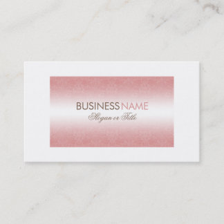 Modern Chic Pink Damask Chic Business Card