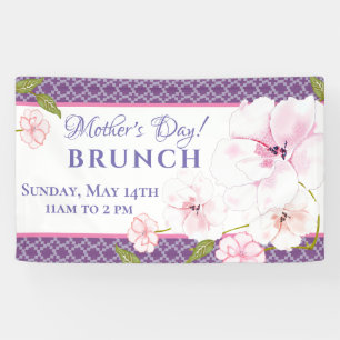 Modern Chic Pink Roses   Mother's Day Banner