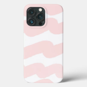 Modern Chic Pink Watercolor Stripes iPhone 13 Pro Case