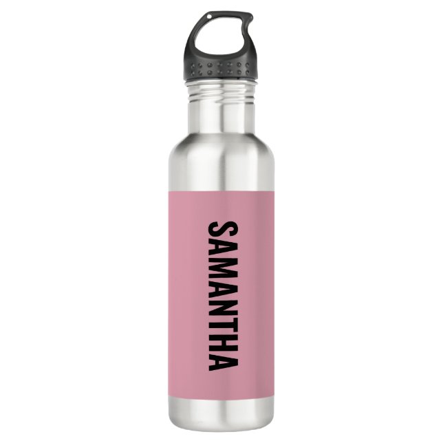 Modern Chic Pink & White  710 Ml Water Bottle (Front)