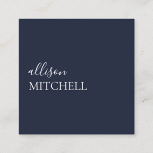Modern Chic Professional Square Business Card