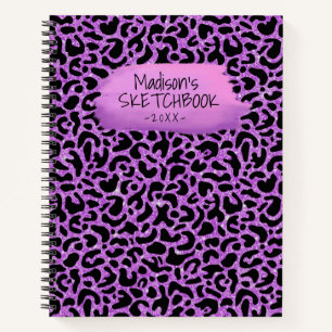 Modern Chic Purple Artist Sketchbook Notebook