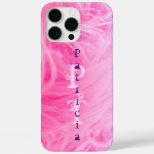 Modern Chic Purple Pink Name Monogram Template iPhone 16 Pro Max Case