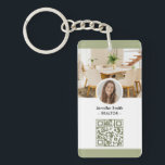 Modern Chic Real Estate Marketing QR Code Key Ring<br><div class="desc">Modern Chic Real Estate Marketing QR Code Keychain – a sleek and innovative tool to elevate your real estate marketing game. This keychain seamlessly merges style with functionality, providing a cutting-edge way to connect with potential clients in the competitive world of real estate. The keychain is not just a stylish...</div>