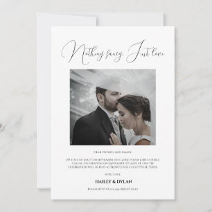Modern Chic Reception Only Wedding Invitation