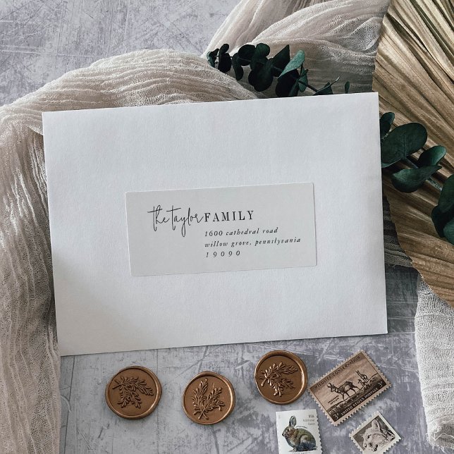 Modern Chic Recipient Guest Address Labels (Creator Uploaded)