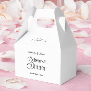  Modern Chic Rehearsal Dinner Thank You Favour Box