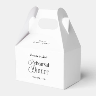  Modern Chic Rehearsal Dinner Thank You Favour Box