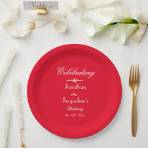 Modern Chic Romantic Red Wedding Cake