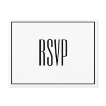 Modern Chic RSVP Postcard